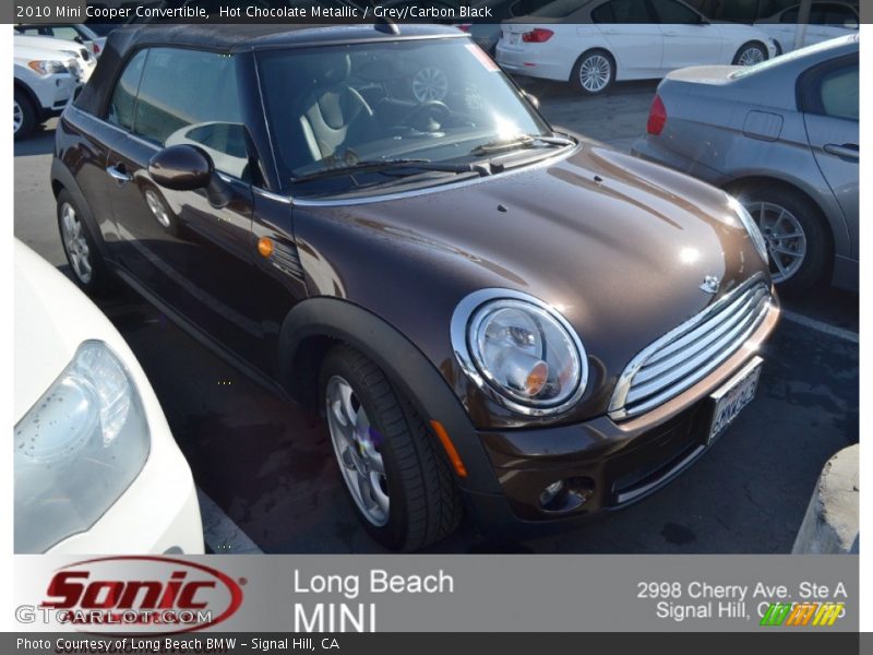 Hot Chocolate Metallic / Grey/Carbon Black 2010 Mini Cooper Convertible