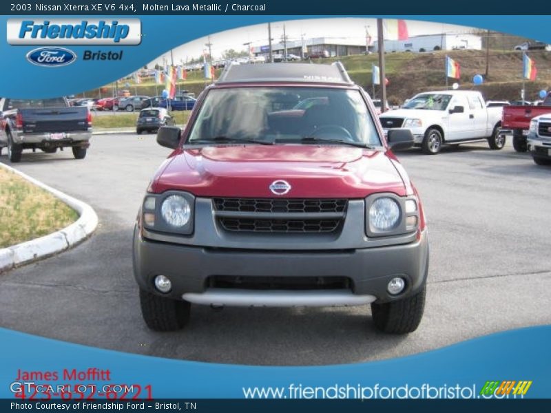 Molten Lava Metallic / Charcoal 2003 Nissan Xterra XE V6 4x4