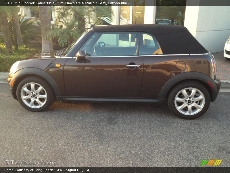 Hot Chocolate Metallic / Grey/Carbon Black 2010 Mini Cooper Convertible