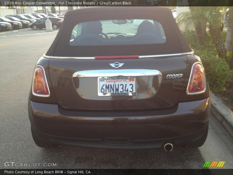 Hot Chocolate Metallic / Grey/Carbon Black 2010 Mini Cooper Convertible