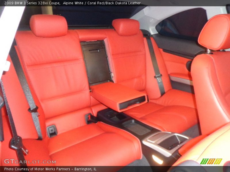 Alpine White / Coral Red/Black Dakota Leather 2009 BMW 3 Series 328xi Coupe