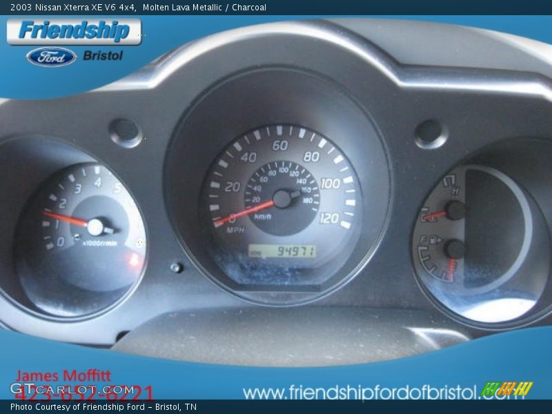 Molten Lava Metallic / Charcoal 2003 Nissan Xterra XE V6 4x4