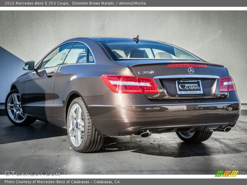 Dolomite Brown Metallic / Almond/Mocha 2013 Mercedes-Benz E 350 Coupe