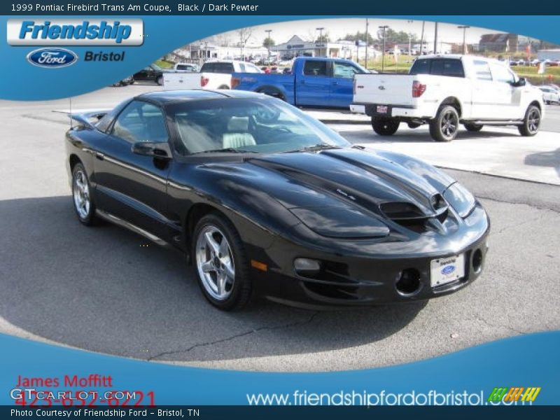 Black / Dark Pewter 1999 Pontiac Firebird Trans Am Coupe