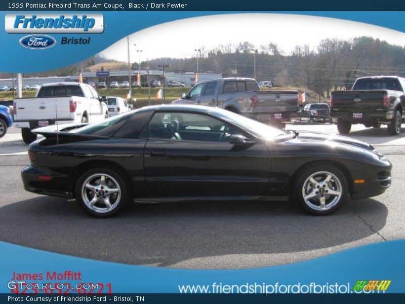 Black / Dark Pewter 1999 Pontiac Firebird Trans Am Coupe