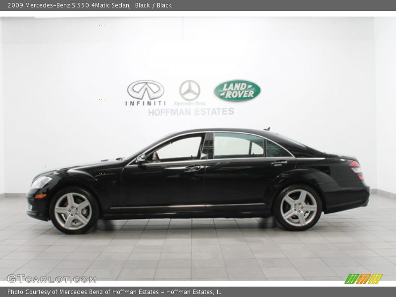 Black / Black 2009 Mercedes-Benz S 550 4Matic Sedan