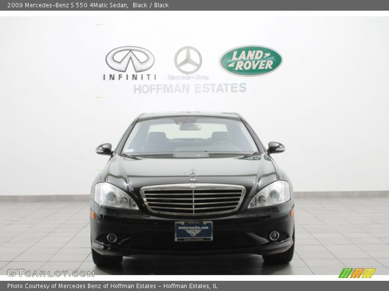 Black / Black 2009 Mercedes-Benz S 550 4Matic Sedan