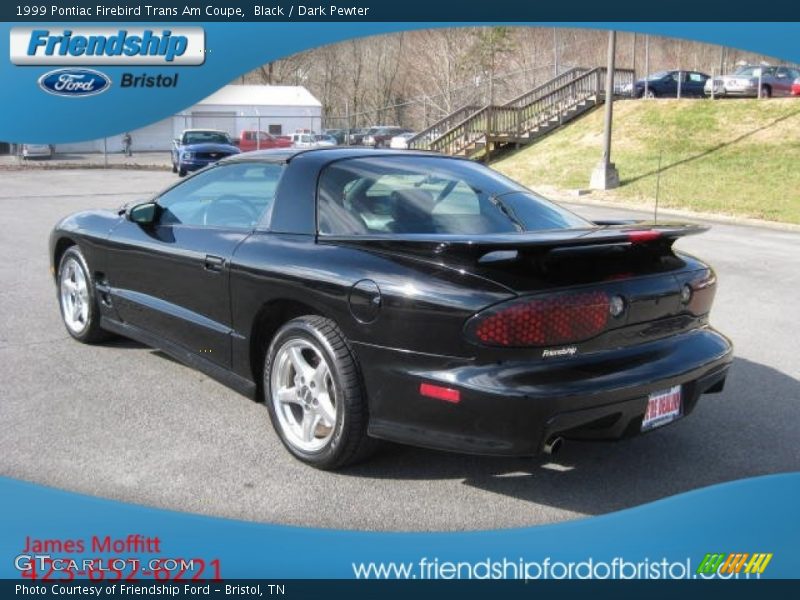 Black / Dark Pewter 1999 Pontiac Firebird Trans Am Coupe