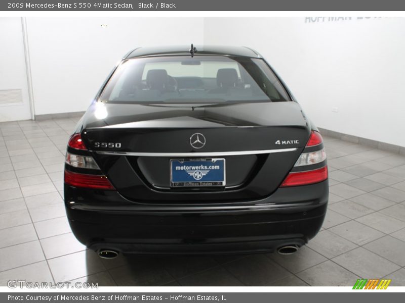 Black / Black 2009 Mercedes-Benz S 550 4Matic Sedan