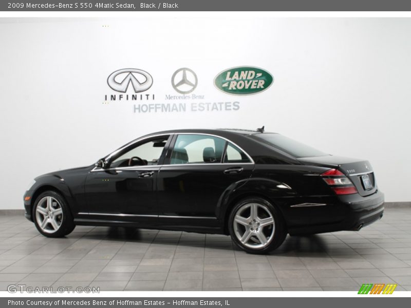 Black / Black 2009 Mercedes-Benz S 550 4Matic Sedan