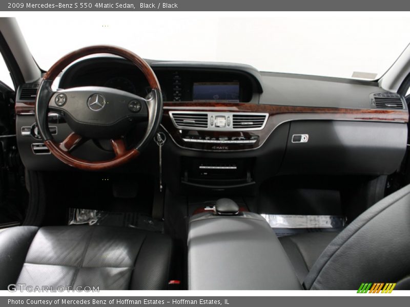 Black / Black 2009 Mercedes-Benz S 550 4Matic Sedan
