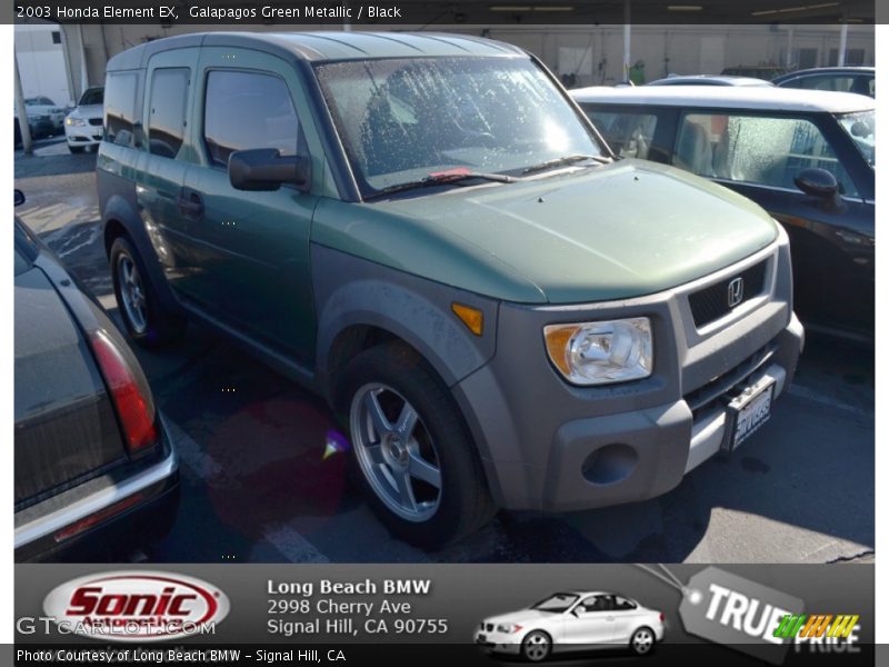 Galapagos Green Metallic / Black 2003 Honda Element EX