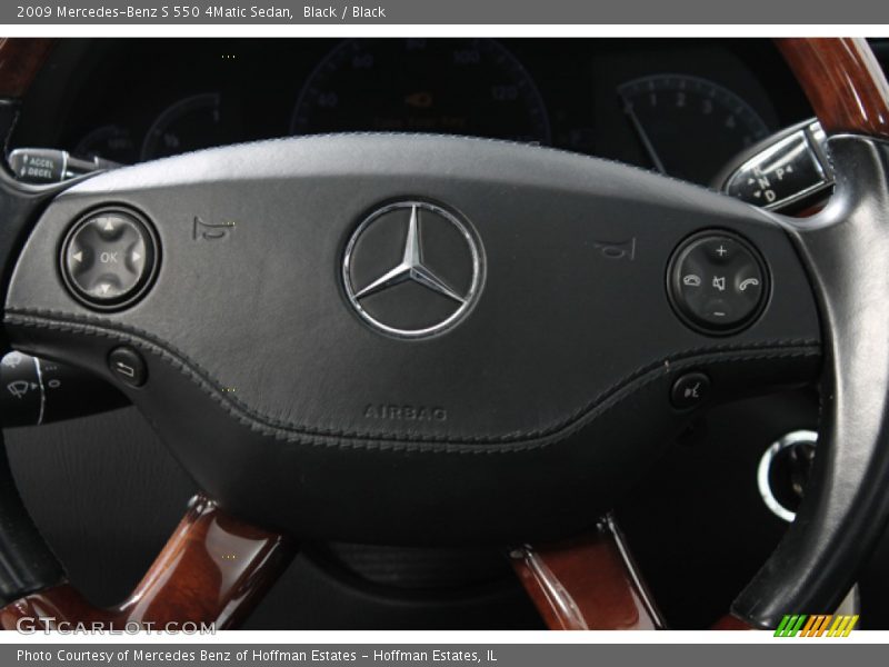 Black / Black 2009 Mercedes-Benz S 550 4Matic Sedan