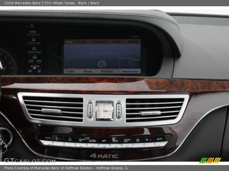 Black / Black 2009 Mercedes-Benz S 550 4Matic Sedan
