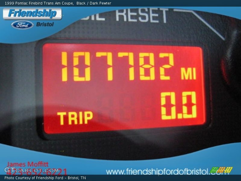 Black / Dark Pewter 1999 Pontiac Firebird Trans Am Coupe