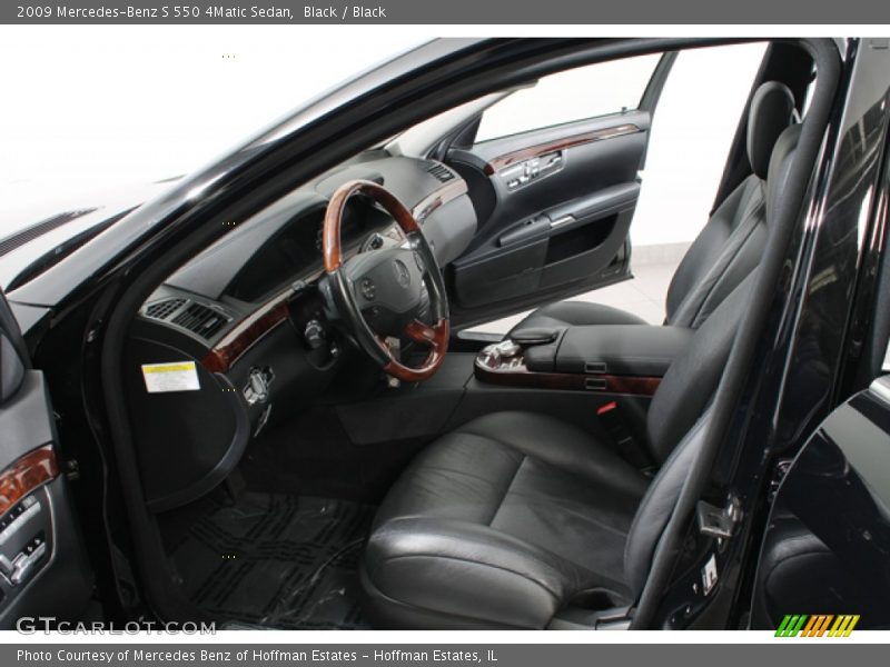 Black / Black 2009 Mercedes-Benz S 550 4Matic Sedan