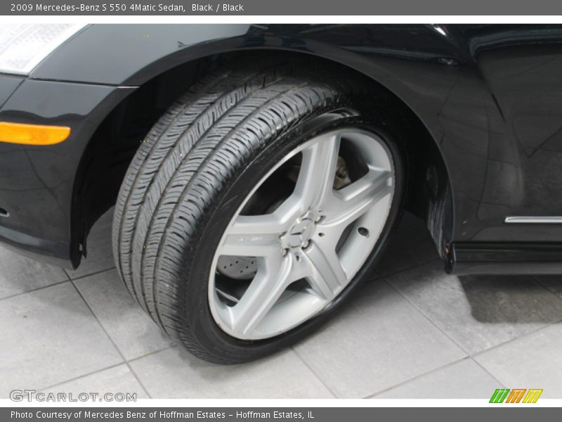 Black / Black 2009 Mercedes-Benz S 550 4Matic Sedan