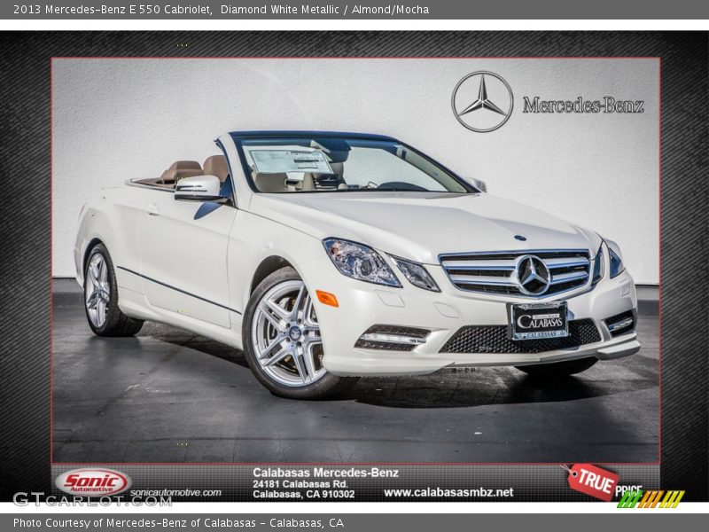 Diamond White Metallic / Almond/Mocha 2013 Mercedes-Benz E 550 Cabriolet