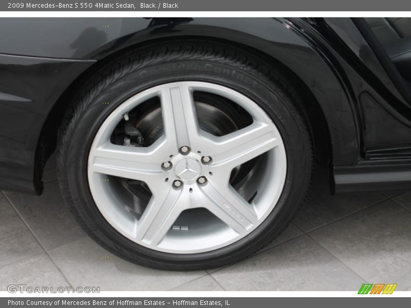 Black / Black 2009 Mercedes-Benz S 550 4Matic Sedan