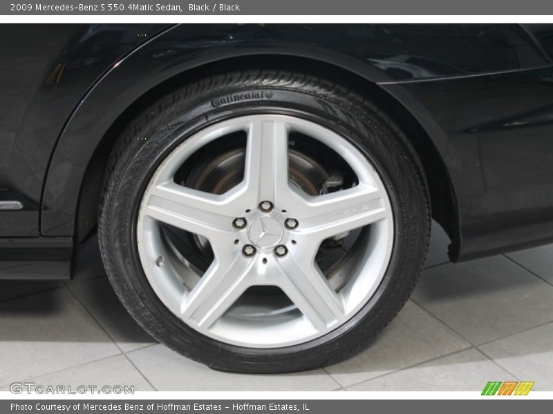 Black / Black 2009 Mercedes-Benz S 550 4Matic Sedan