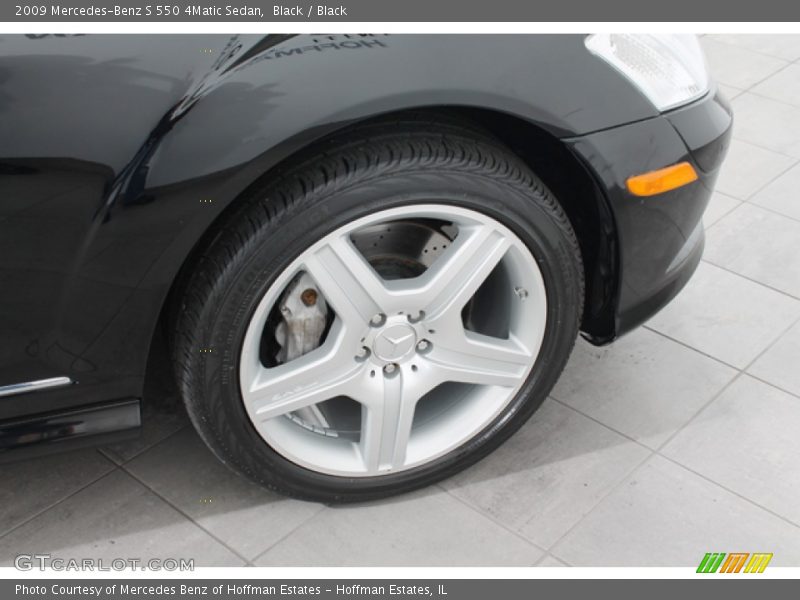 Black / Black 2009 Mercedes-Benz S 550 4Matic Sedan