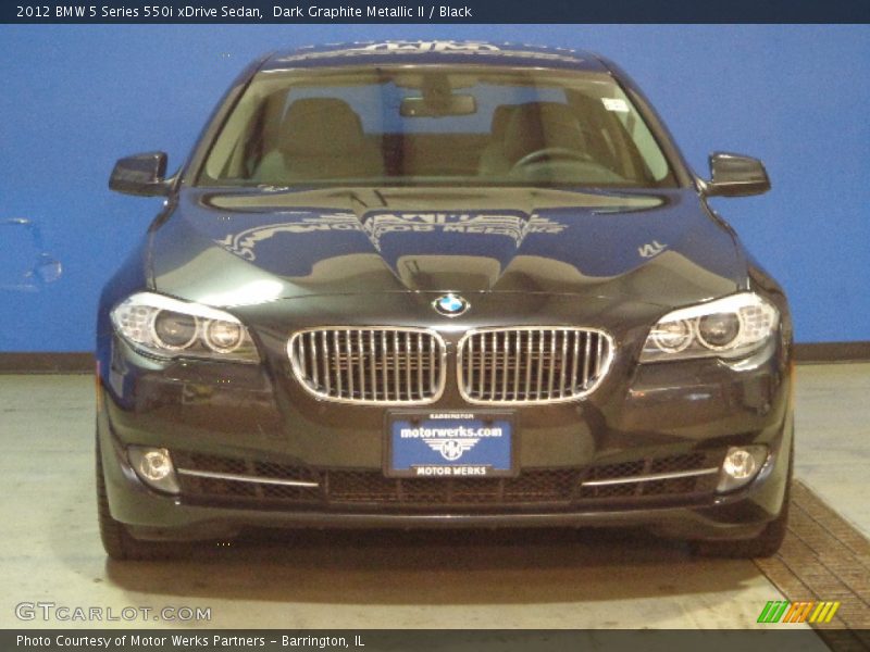 Dark Graphite Metallic II / Black 2012 BMW 5 Series 550i xDrive Sedan