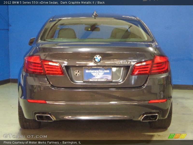 Dark Graphite Metallic II / Black 2012 BMW 5 Series 550i xDrive Sedan
