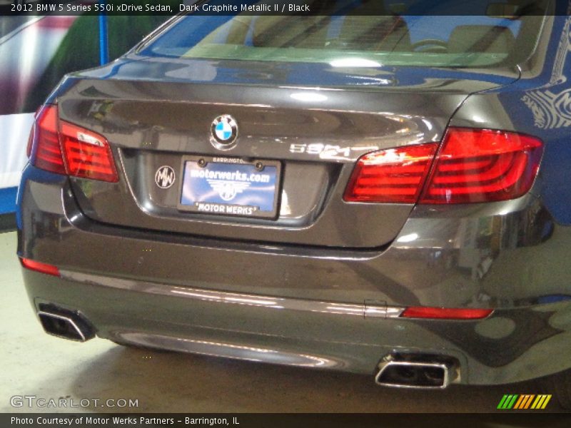 Dark Graphite Metallic II / Black 2012 BMW 5 Series 550i xDrive Sedan