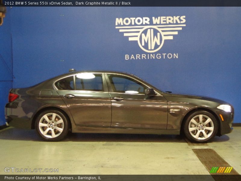 Dark Graphite Metallic II / Black 2012 BMW 5 Series 550i xDrive Sedan