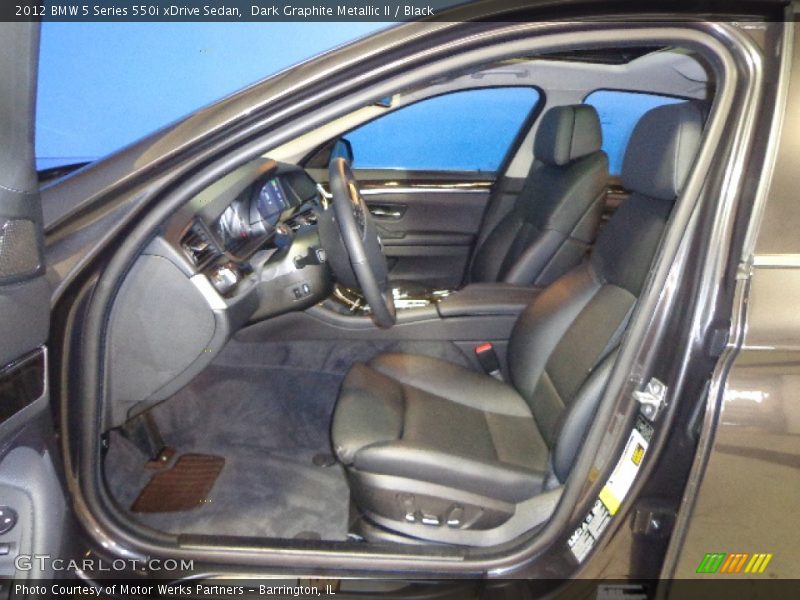  2012 5 Series 550i xDrive Sedan Black Interior
