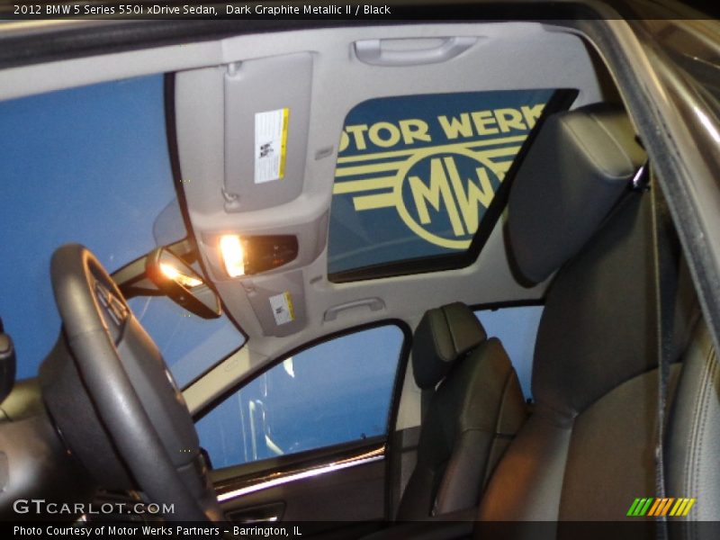 Dark Graphite Metallic II / Black 2012 BMW 5 Series 550i xDrive Sedan