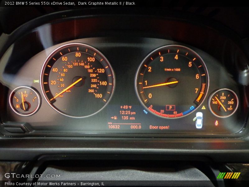  2012 5 Series 550i xDrive Sedan 550i xDrive Sedan Gauges