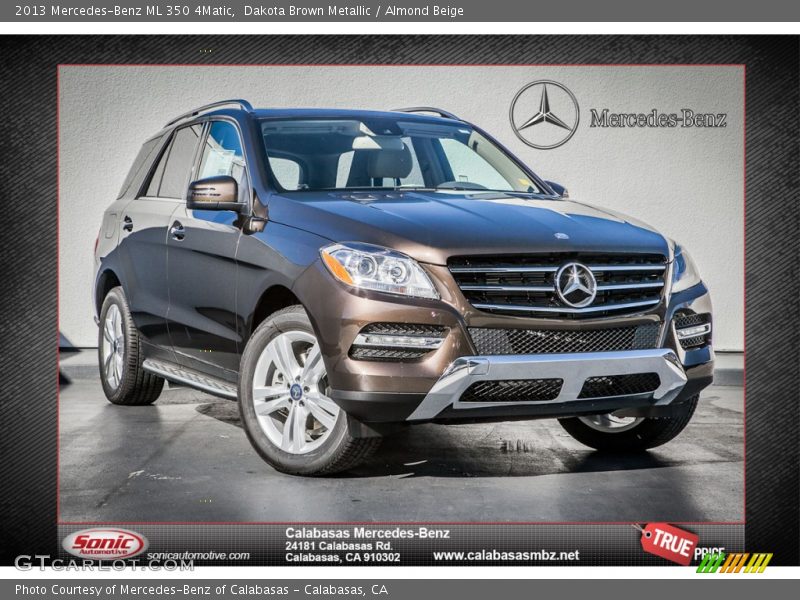 Dakota Brown Metallic / Almond Beige 2013 Mercedes-Benz ML 350 4Matic