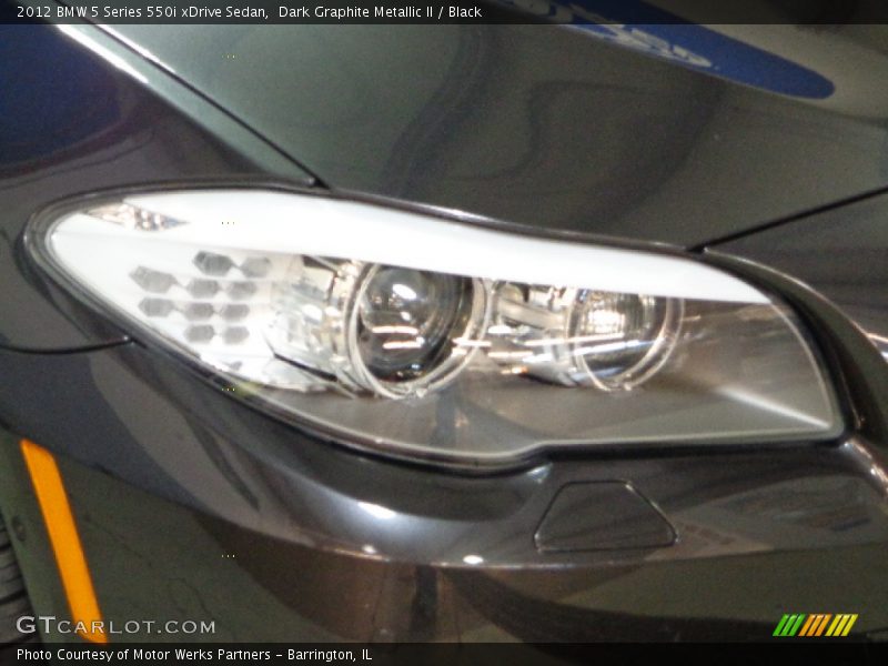 Dark Graphite Metallic II / Black 2012 BMW 5 Series 550i xDrive Sedan