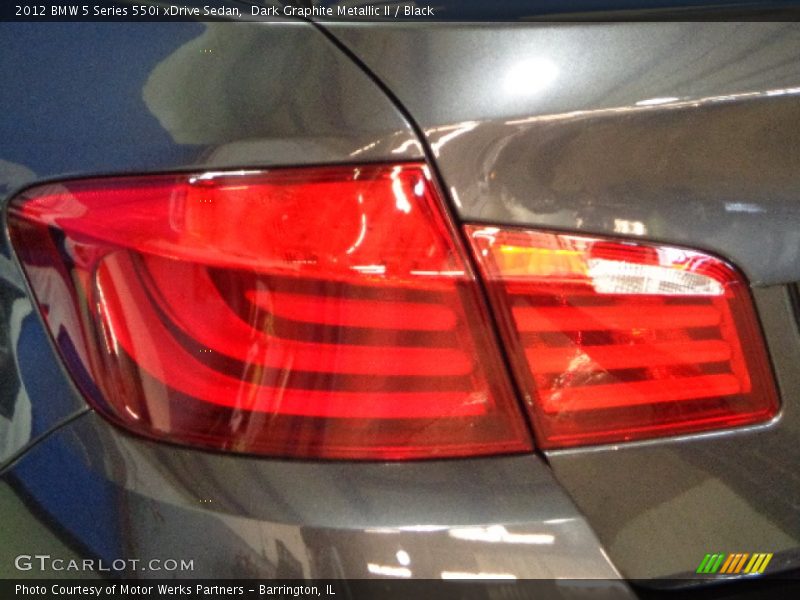 Dark Graphite Metallic II / Black 2012 BMW 5 Series 550i xDrive Sedan
