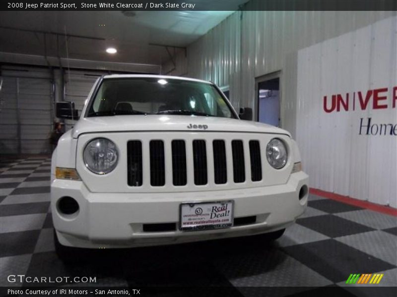 Stone White Clearcoat / Dark Slate Gray 2008 Jeep Patriot Sport