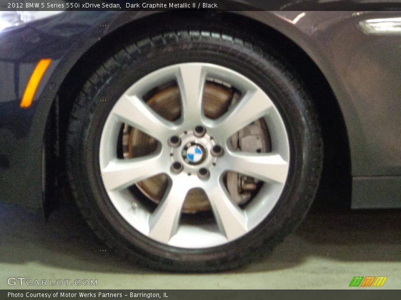 Dark Graphite Metallic II / Black 2012 BMW 5 Series 550i xDrive Sedan