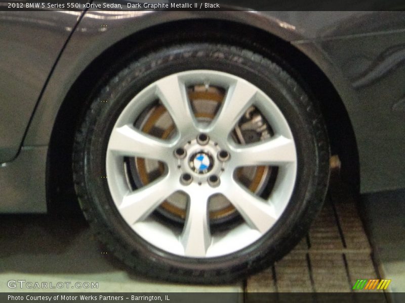 Dark Graphite Metallic II / Black 2012 BMW 5 Series 550i xDrive Sedan