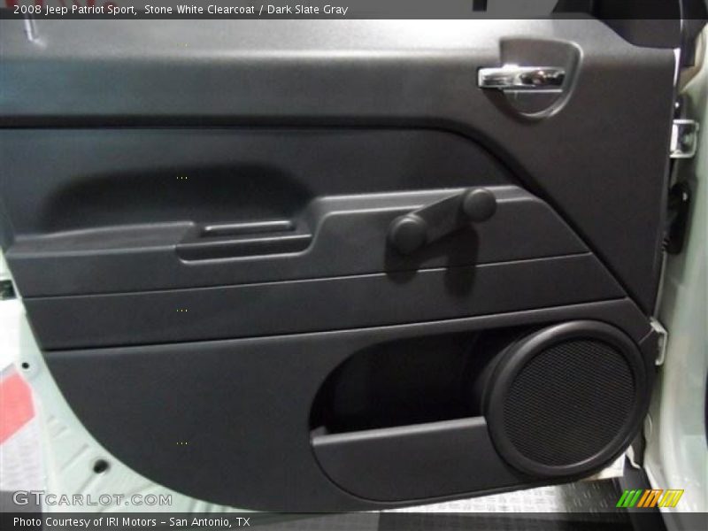 Stone White Clearcoat / Dark Slate Gray 2008 Jeep Patriot Sport