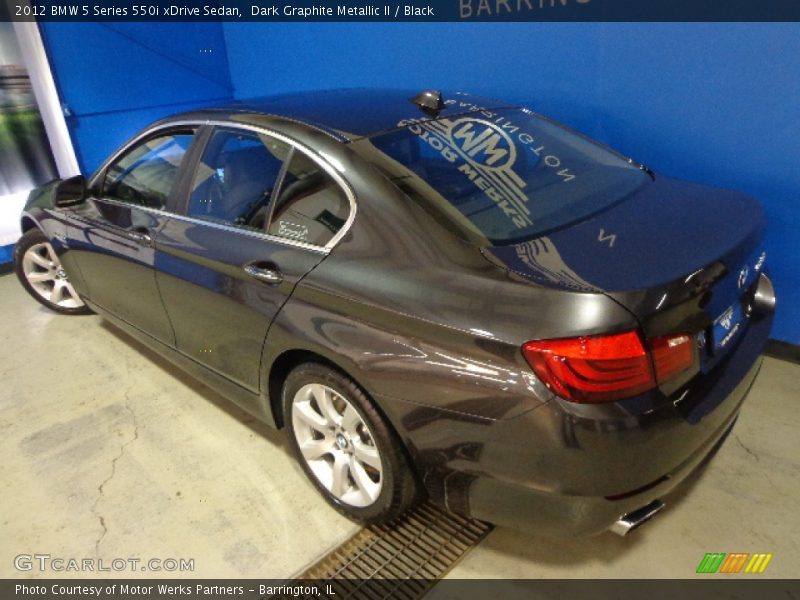 Dark Graphite Metallic II / Black 2012 BMW 5 Series 550i xDrive Sedan