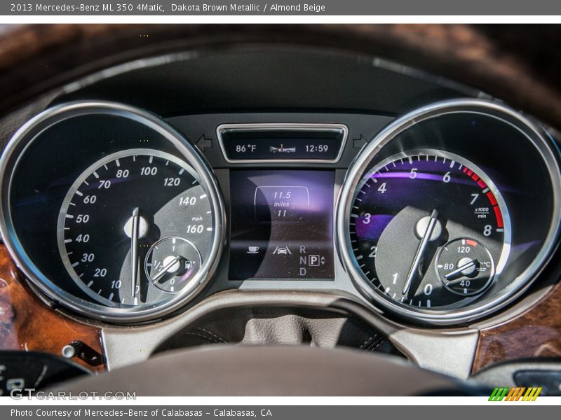 Dakota Brown Metallic / Almond Beige 2013 Mercedes-Benz ML 350 4Matic