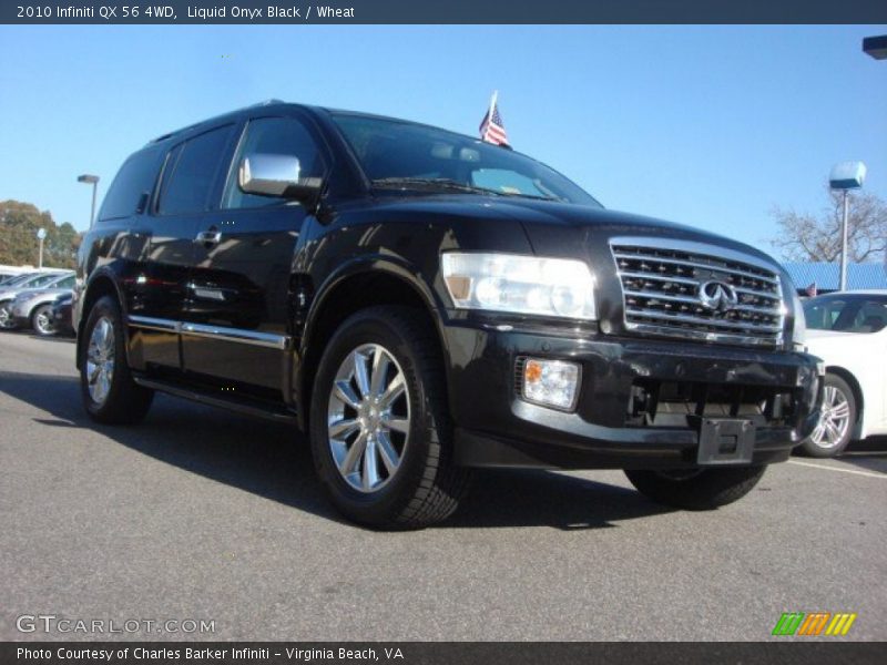 Liquid Onyx Black / Wheat 2010 Infiniti QX 56 4WD