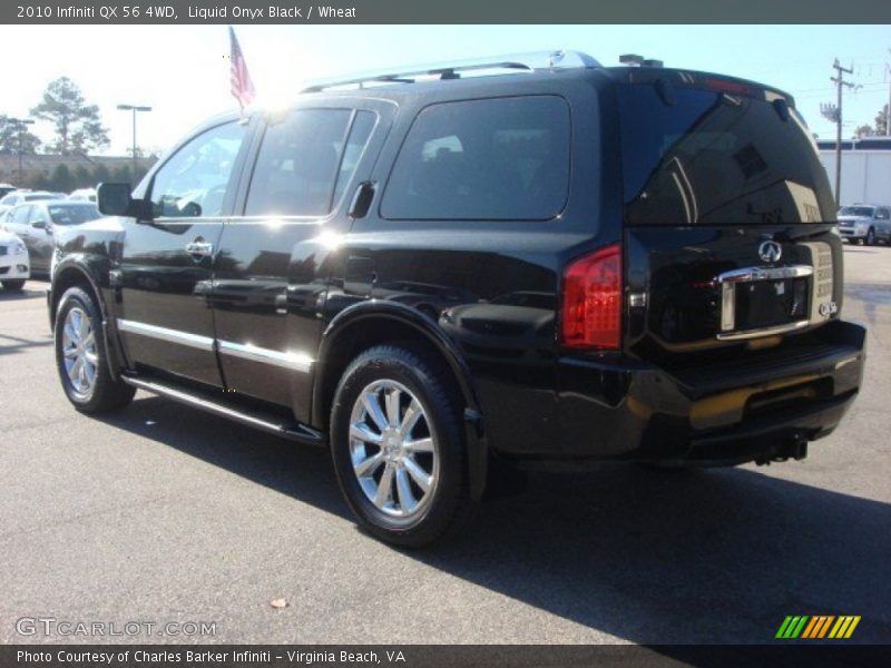 Liquid Onyx Black / Wheat 2010 Infiniti QX 56 4WD