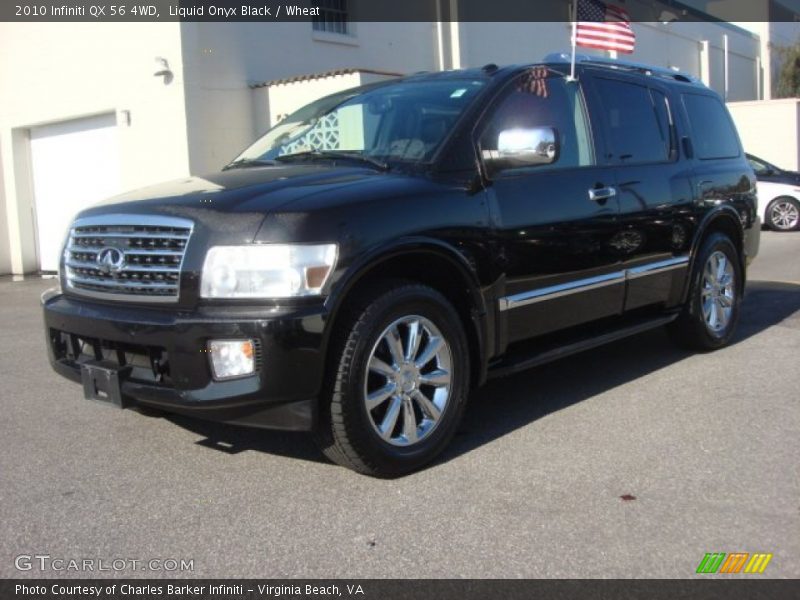 Liquid Onyx Black / Wheat 2010 Infiniti QX 56 4WD