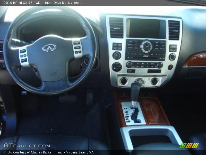 Liquid Onyx Black / Wheat 2010 Infiniti QX 56 4WD