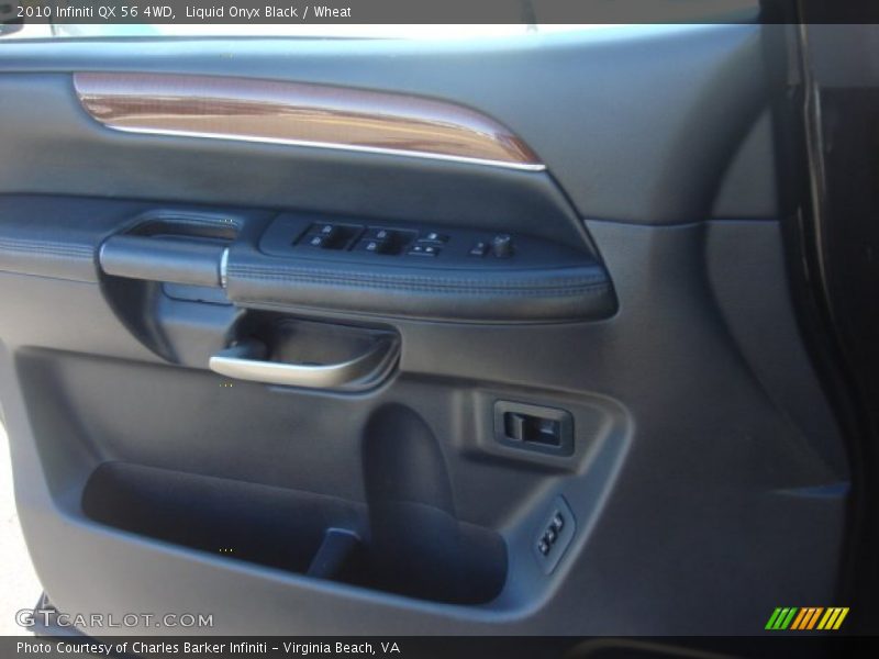 Liquid Onyx Black / Wheat 2010 Infiniti QX 56 4WD