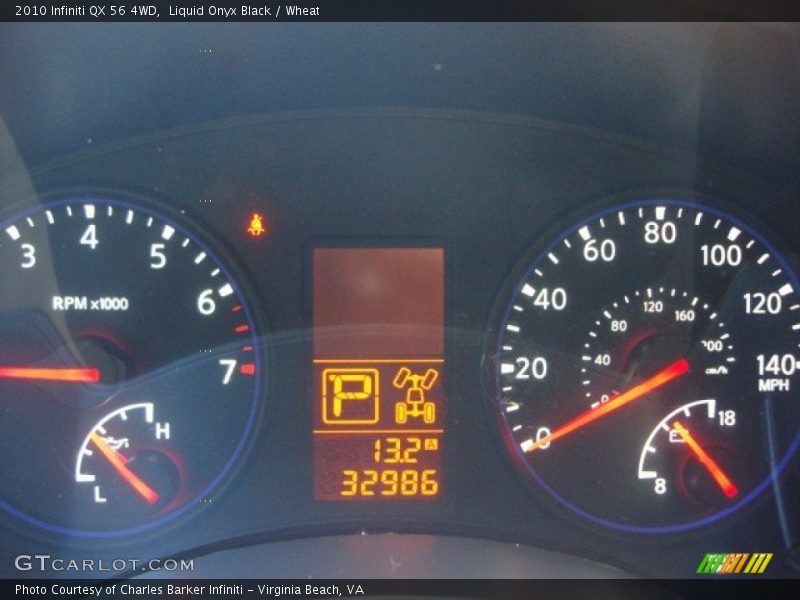 Liquid Onyx Black / Wheat 2010 Infiniti QX 56 4WD