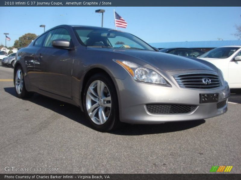 Amethyst Graphite / Stone 2010 Infiniti G 37 Journey Coupe