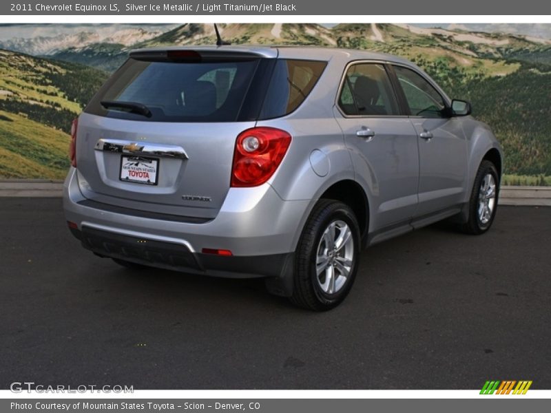 Silver Ice Metallic / Light Titanium/Jet Black 2011 Chevrolet Equinox LS