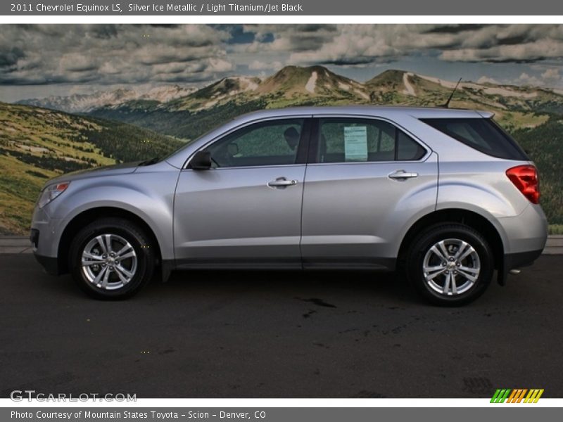 Silver Ice Metallic / Light Titanium/Jet Black 2011 Chevrolet Equinox LS